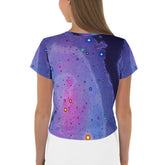 Melodic Mirage All-Over Print Crop Tee